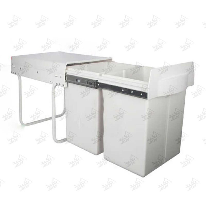 سطل زباله داخل کابینت ملونی مدل 9128 نمای باز شده