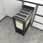 نمونه نصب شده مخزن نگهدارنده برنج و حبوبات ملونی مدل 9216 از نمای بالا