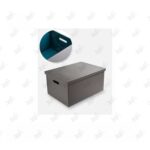 باکس چرمی لباس داخل کمد ملونی طوسی