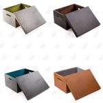 باکس لباس داخل کمد چرمی ملونی مدل 8036، 8038 و 8040 همه رنگ ها با درب باز