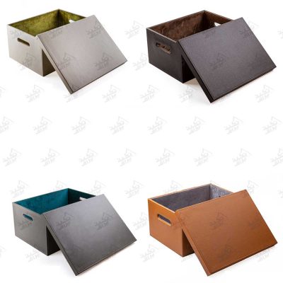 باکس لباس داخل کمد چرمی ملونی مدل 8036، 8038 و 8040 همه رنگ ها با درب باز