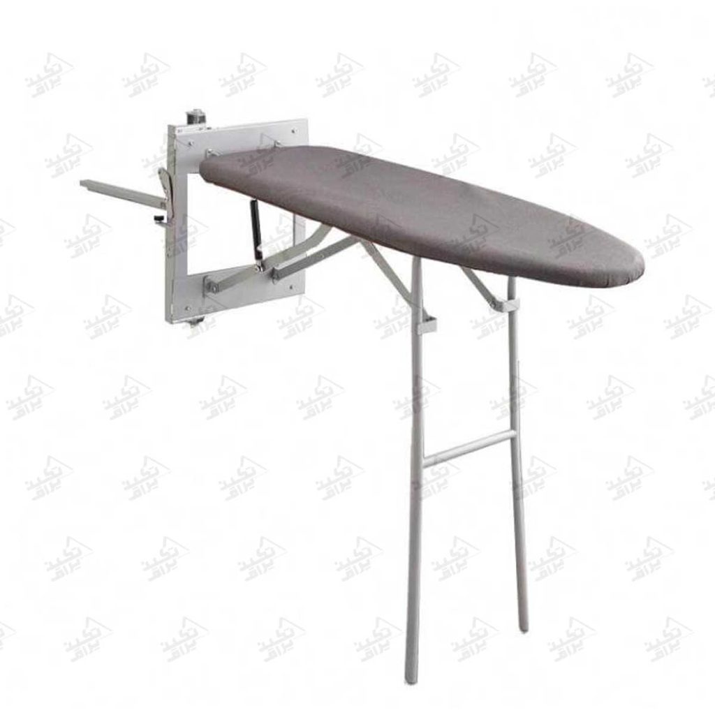 میز اتو ایستاده داخل کمد ملونی مدل 8011 پشت زمینه سفید