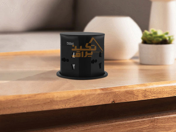 نمونه نصب شده پریز اسانسوری یونیورسال توکار ملونی مدل 10154
