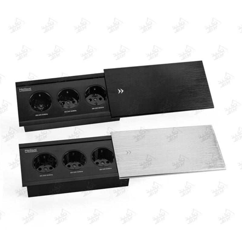 پریز توکار ملونی مدل 10078 پشت زمینه سفید