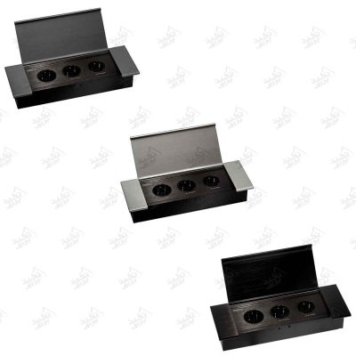 پریز برق روی کابینت سه خانه ملونی مدل 10106 هر سه رنگ