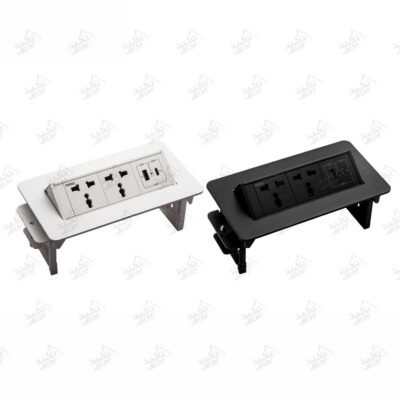 پریز توکار ملونی مدل 10140 پشت زمینه سفید