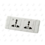 پریز توکار ملونی مدل 10150 سفید پشت زمینه سفید