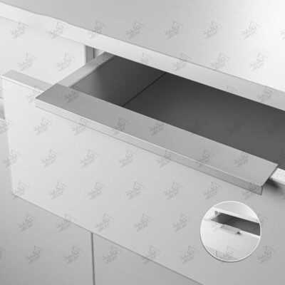 نمونه نصب شده دستگیره کابینت ملونی مدل ML348 کروم مات