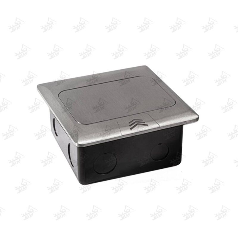 پریز توکار کف ملونی مدل 10114 درب بسته