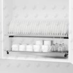 نمونه نصب شده آبچکان کابینتی دو طبقه استنلس استیل ملونی