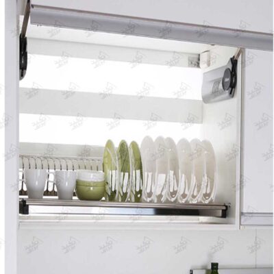 نمونه نصب شده آبچکان کابینتی یک طبقه استنلس استیل ملونی