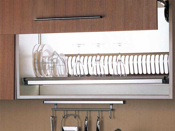 نمونه نصب شده آبچکان یک طبقه داخل کابینت ملونی