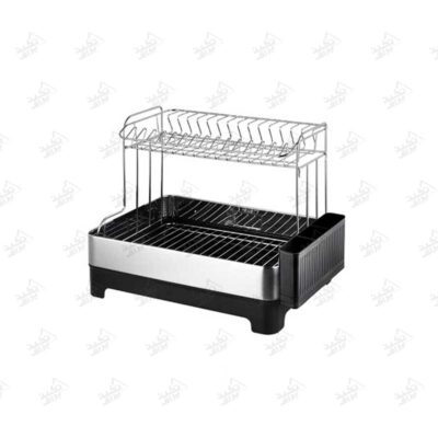 آبچکان روی سینک مشکی دو طبقه ملونی مدل 9164 پشت زمینه سفید