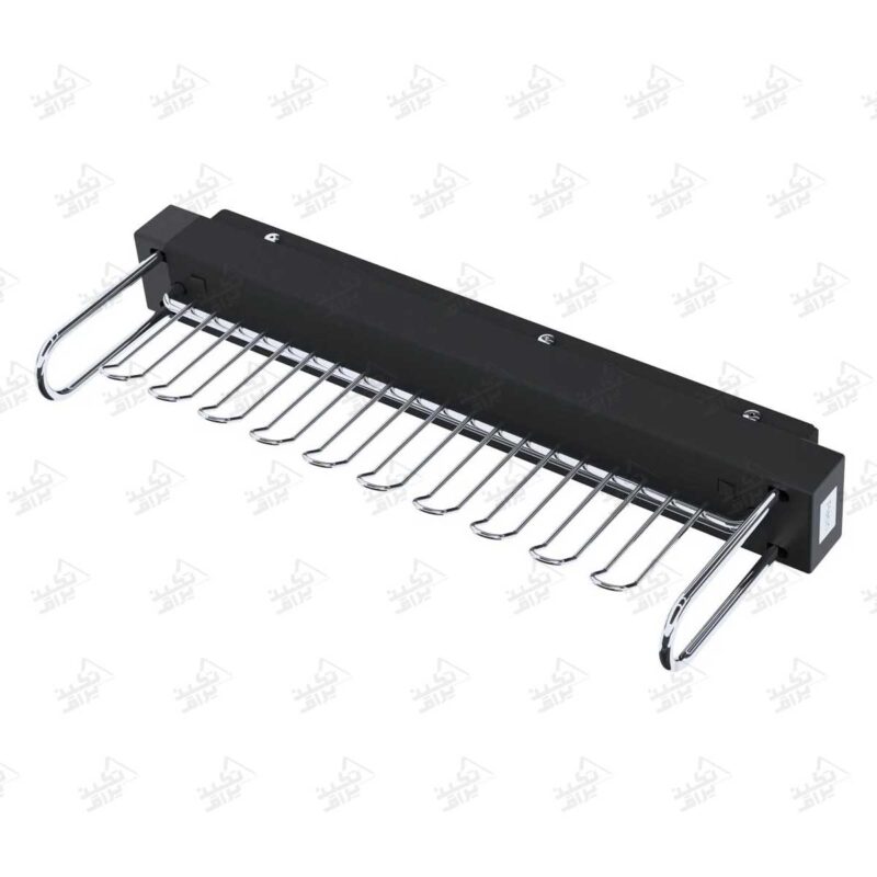 آویز کراوات ریلی پلاتین مدل 9281 پشت زمینه سفید