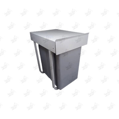 سطل کابینتی تک مخزنه پلاتین مدل 3611 پشت زمینه سفید