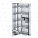 سوپری یخچالی کابینت پلاتین پشت زمینه سفید