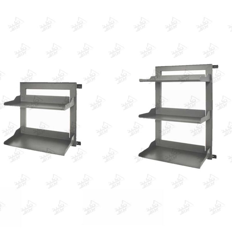 جا کفشی و جا لباسی داخل کمد کم جا ملونی مدل 8022 و 8024 پشت زمینه سفید
