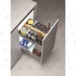 نمونه نصب شده اکسسوری سوپری کابینت ریلی یونی هوپر مدل 2441