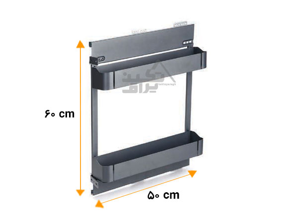 ابعاد سوپری داخل کابینت آشپزخانه فلزی فانتونی مدل F515، F520، F525، F530