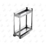 سوپری کابینت آشپزخانه بدنه شیشه ریل کف فانتونی پشت زمینه سفید