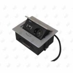 پریز توکار تک پریز دو USB تیسا دودی درب باز