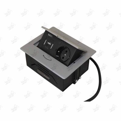 پریز توکار تک پریز دو USB تیسا دودی درب باز