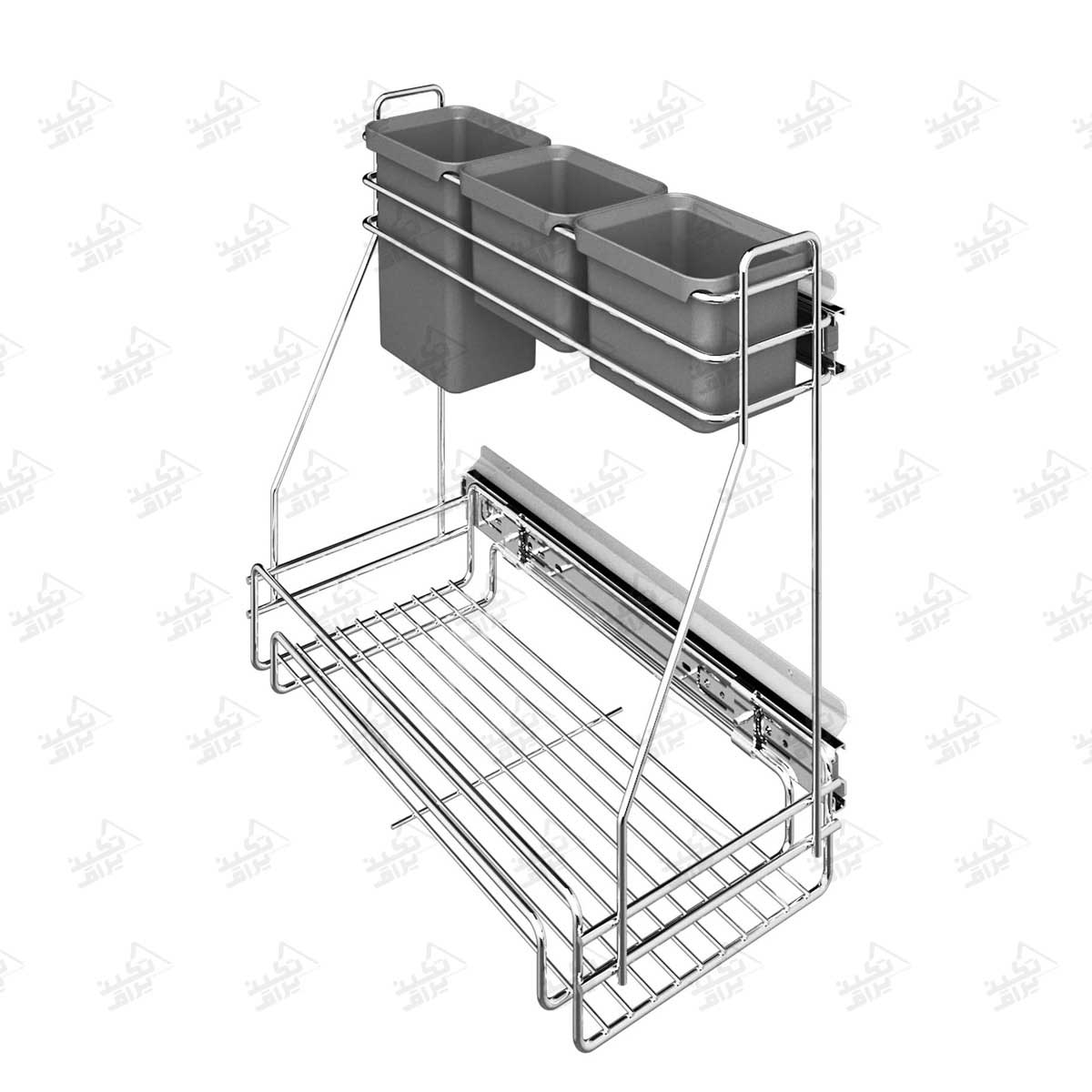 سبد مواد شوینده ریلی یو باکس پلاتین مدل 3411 پشت زمینه سفید
