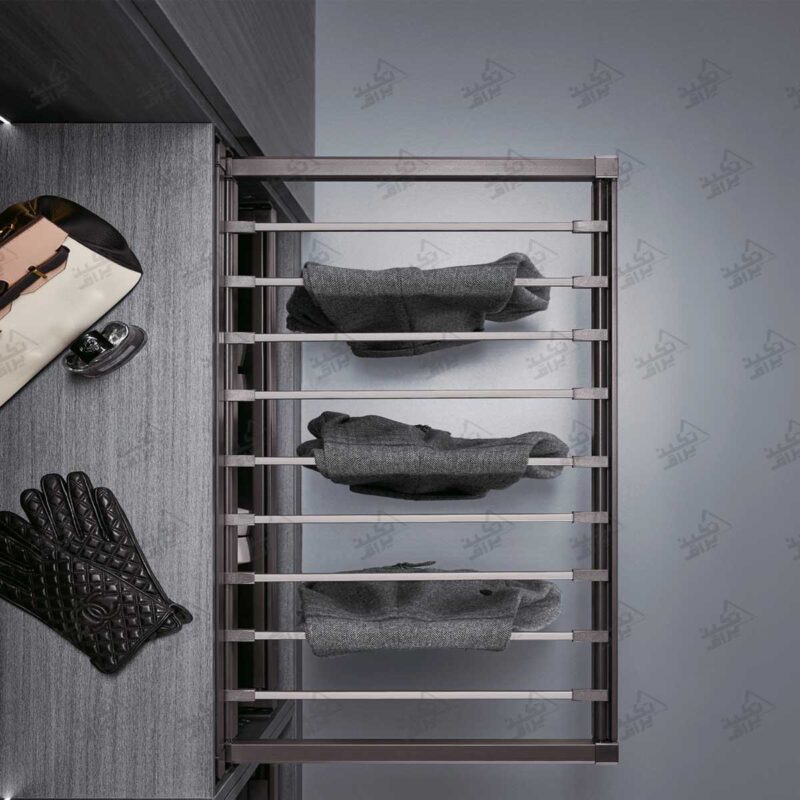 جا شلواری ریلی داخل کمد یونی هوپر 4122 از نمای بالا