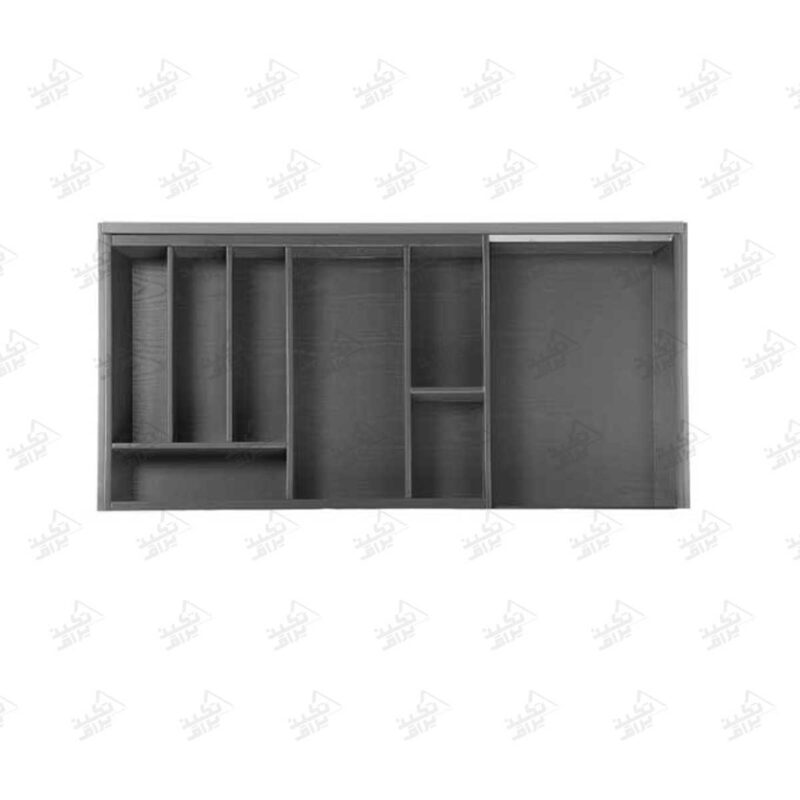 تقسیم کننده چوبی داخل کشو یونی هوپر مدل 3201 موکا پشت زمینه سفید