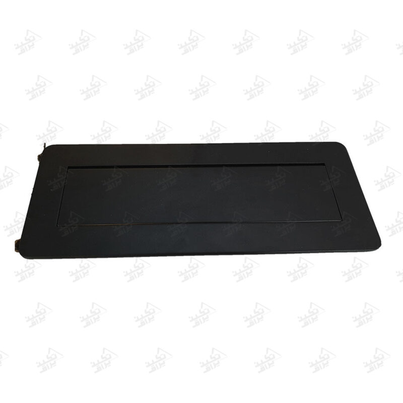 پریز توکار صفحه کابینت ملونی مدل 10022 مشکی پشت زمینه سفید