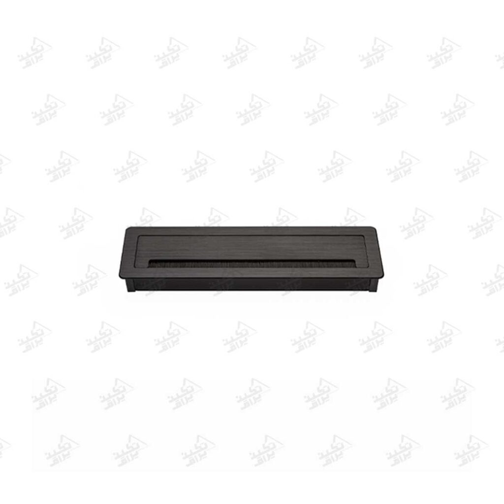 جا کابلی میز کار یک طرفه ملونی مدل 6020 مشکی پشت زمینه سفید