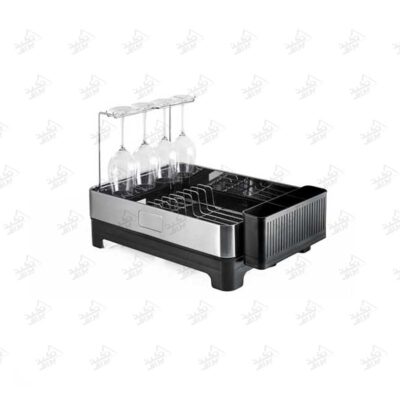 آبچکان رو سینکی استیل یک طبقه ملونی مدل 9162 پشت زمینه سفید