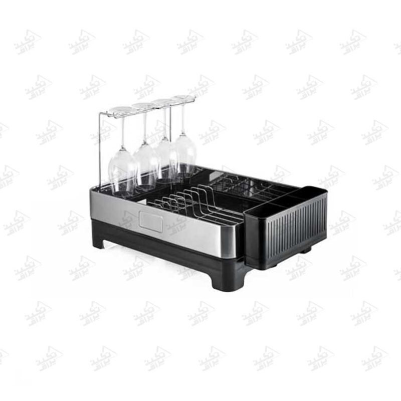 آبچکان رو سینکی استیل یک طبقه ملونی مدل 9162 پشت زمینه سفید