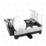 آبچکان رو سینکی استیل یک طبقه ملونی مدل 9162 همراه با بشقاب و قاشق