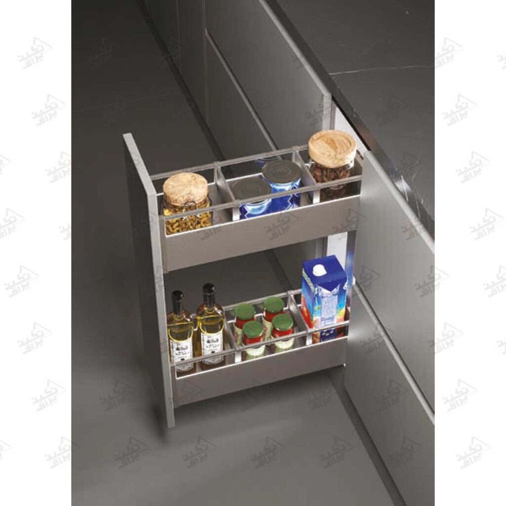 نمونه نصب شده سوپری کابینت ریل بغل کابینت یونی هوپر مدل 2396